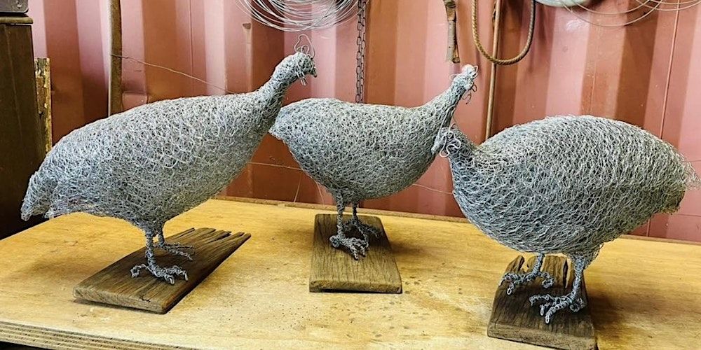 Wire Sculpture Guinea Fowl Workshop - BRISBANE