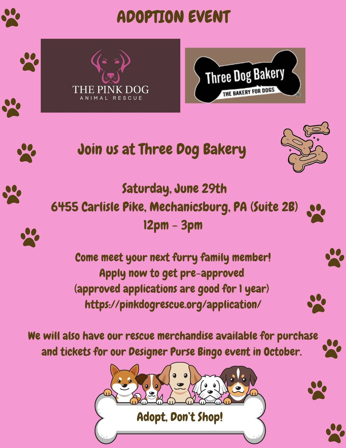 Adoption Event @ Three Dog Bakery