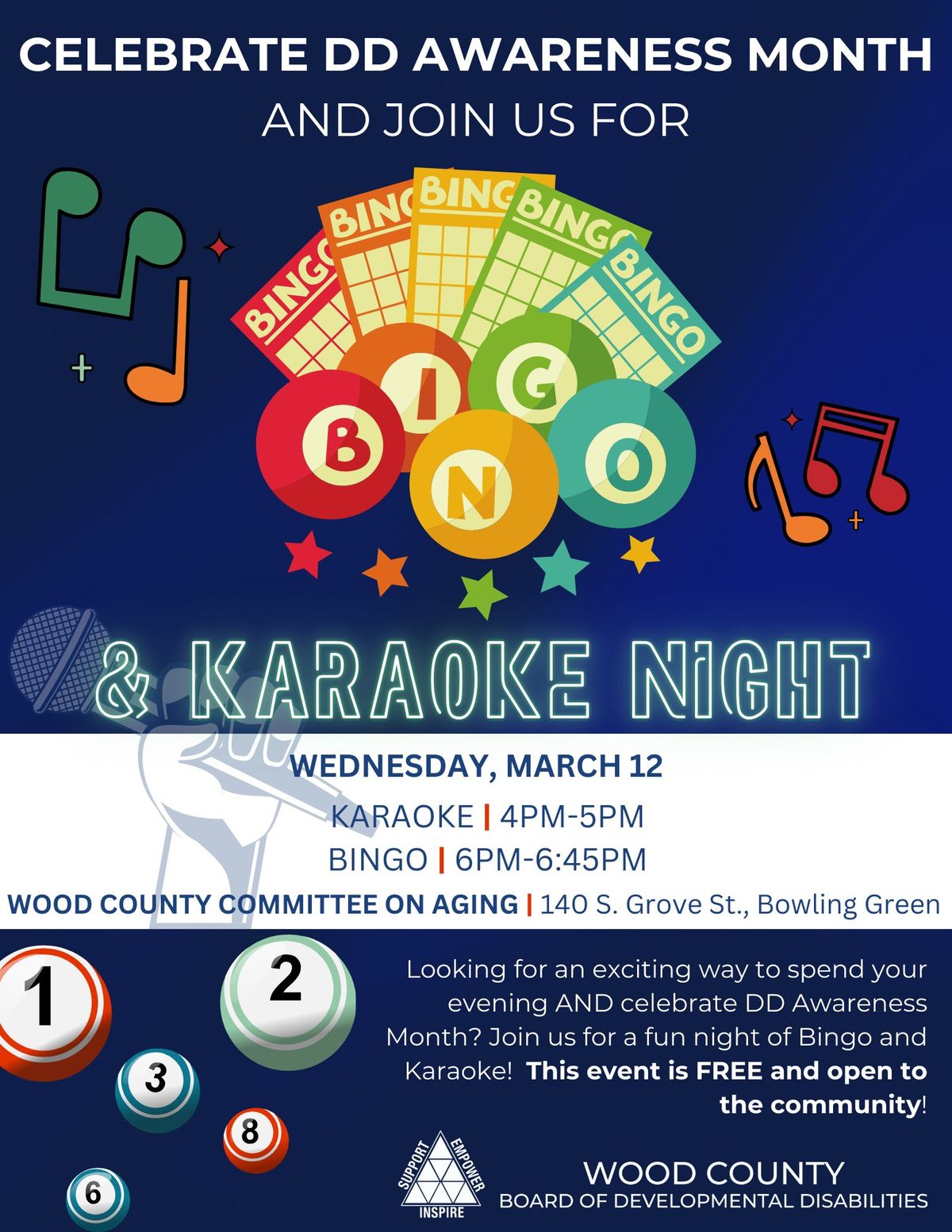 Bingo & Karaoke Night with WCBDD