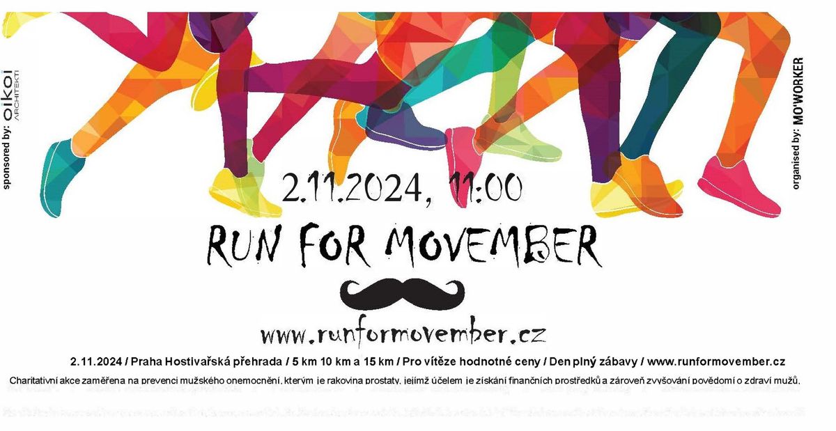 RUN FOR MOVEMBER 2024 aneb b\u011bh na podporu mu\u017esk\u00e9ho zdrav\u00ed!