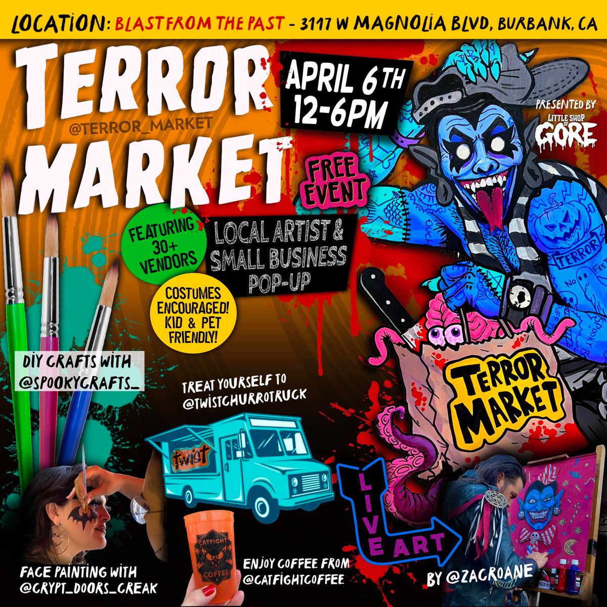 Terror Market Pop-up April 6th