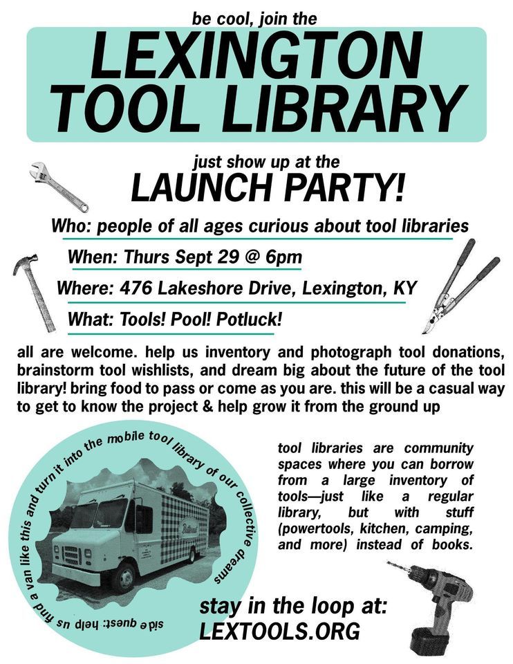 Lexington Tool Library Launch Party