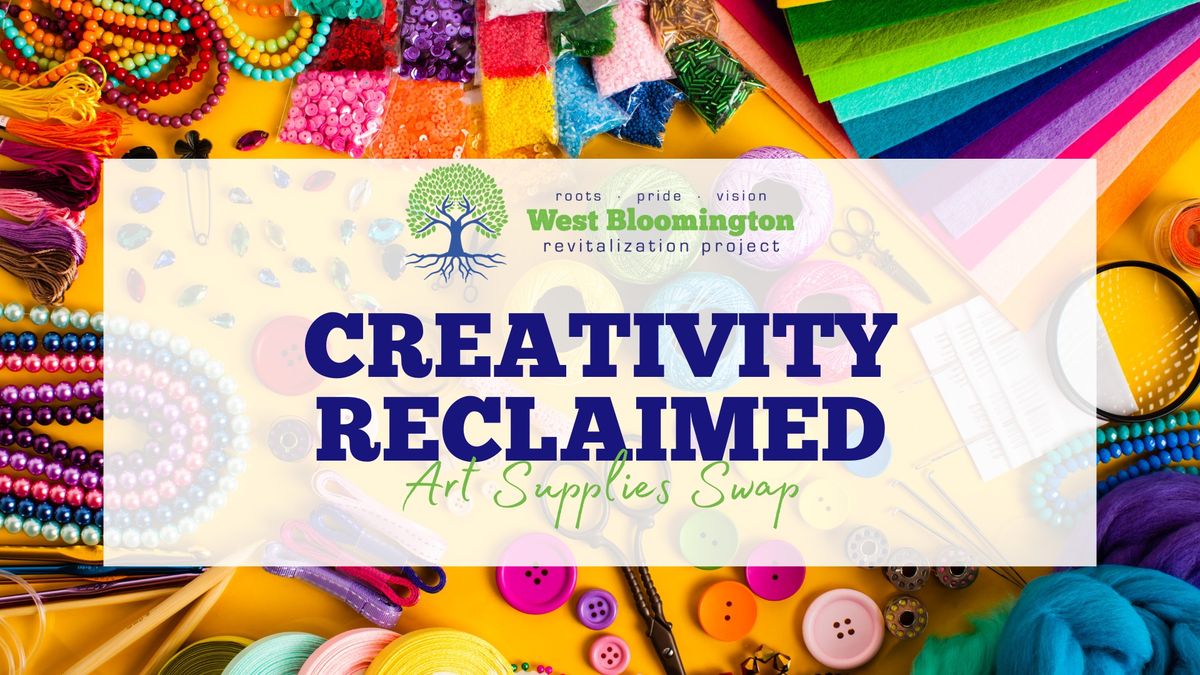 WBRP Creativity Reclaimed Art Supplies Swap