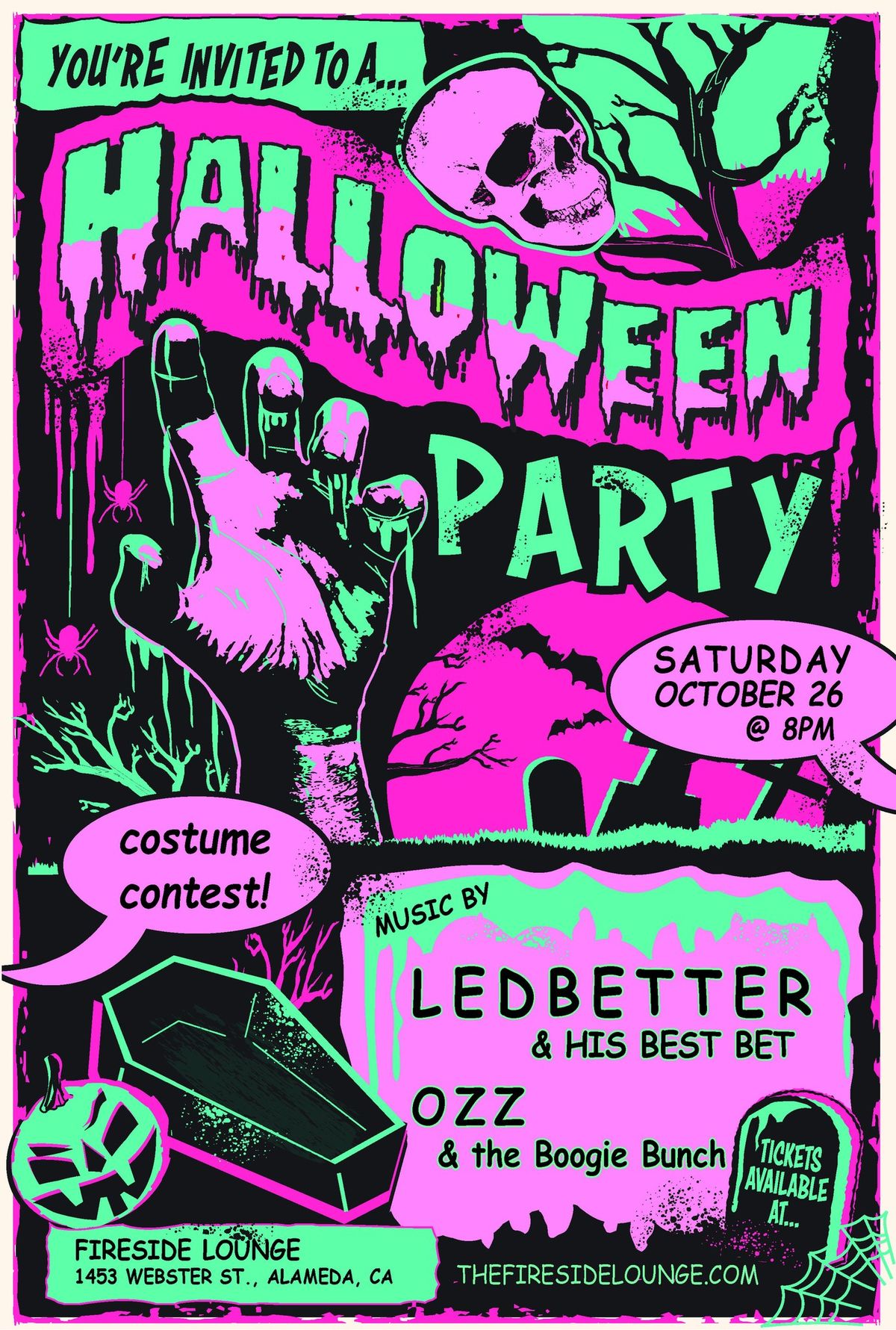 Ledbetter & his Best Bet - Ozzie & the Boogie Bunch: Halloween Bash & Costume Contest