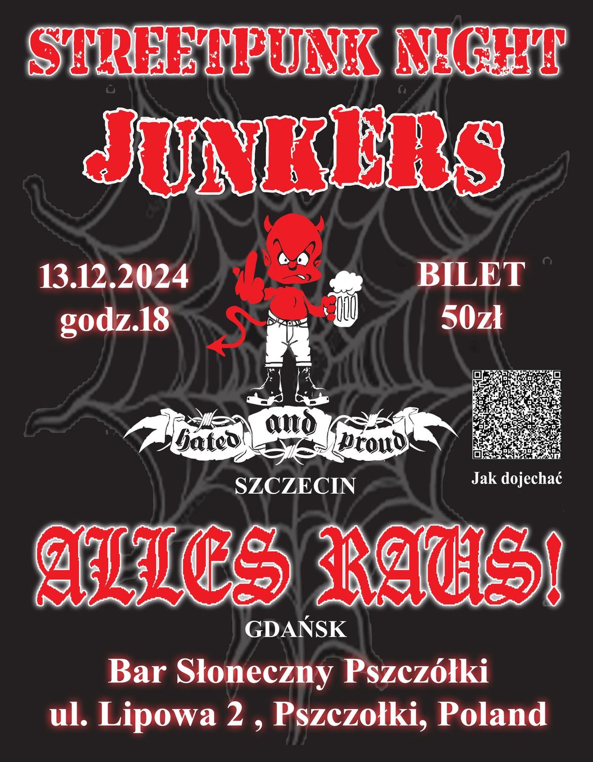 Junkers + Alles Raus | 13.12.24 | PSZCZ\u00d3\u0141KI - Bar S\u0142oneczny