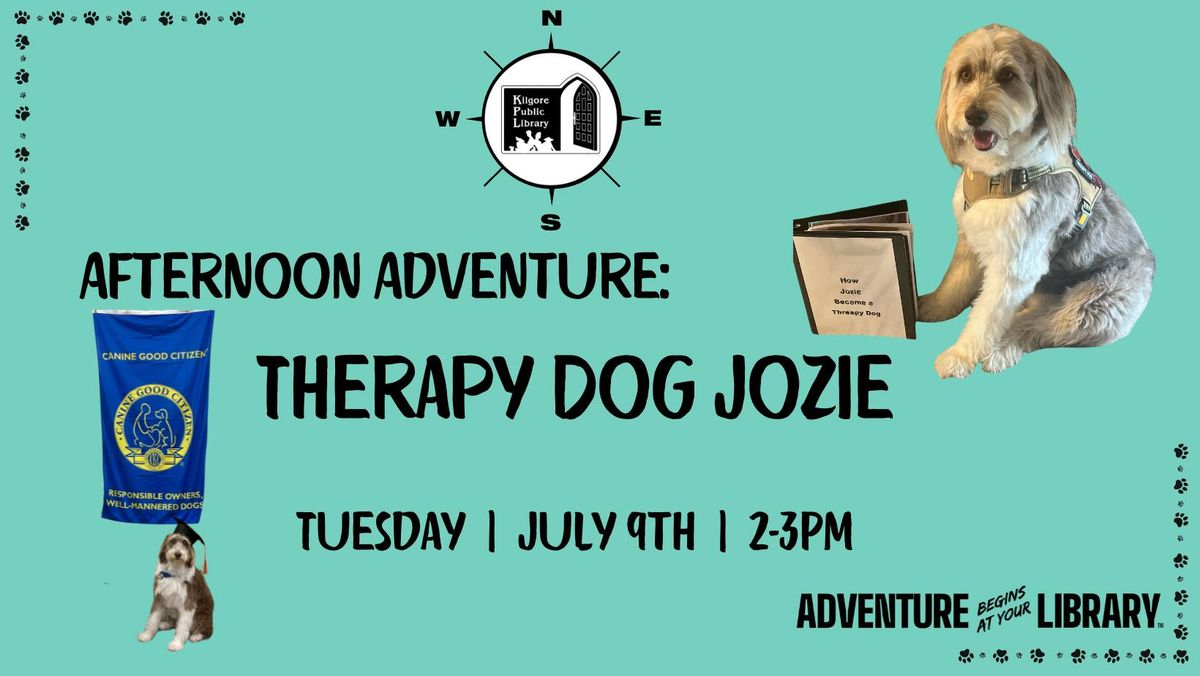 Afternoon Adventure: Therapy Dog Jozie 