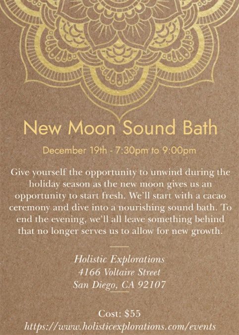 New Moon Sound Bath