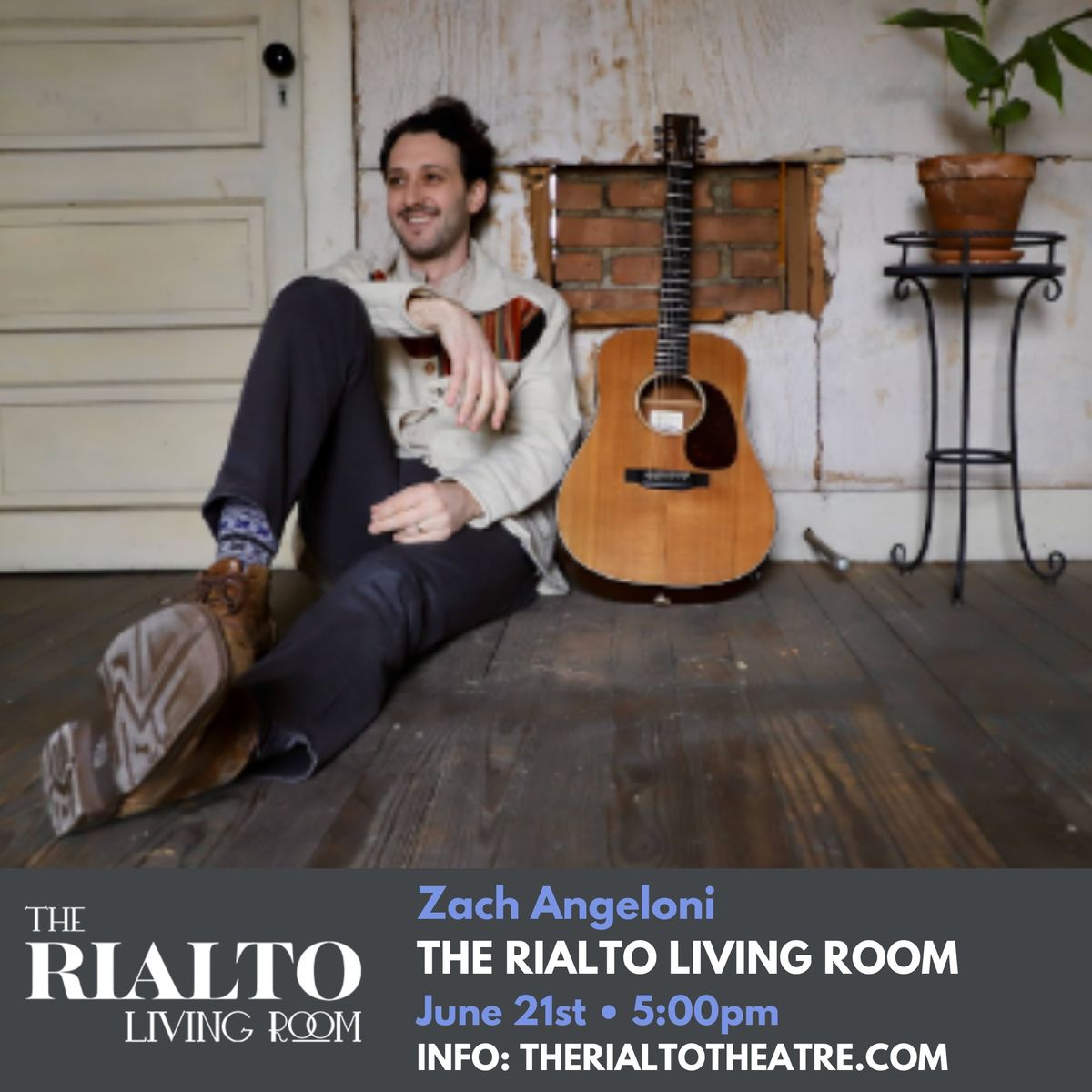 Zach Angeloni in The Rialto Living Room