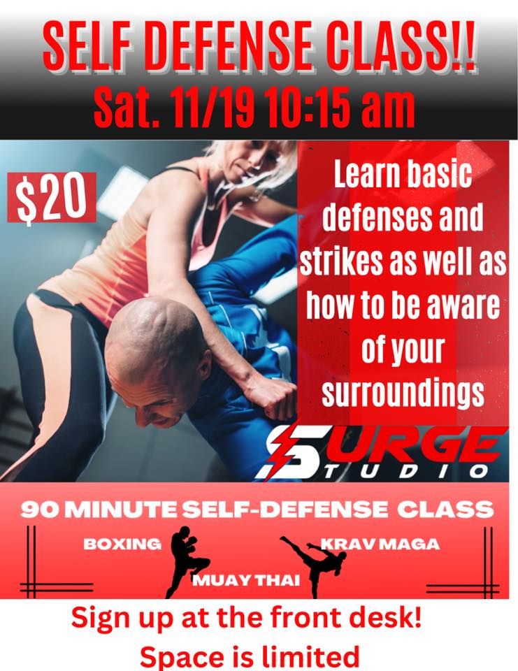 Self Defense Class!, Surge Studio, Largo, 19 November 2022