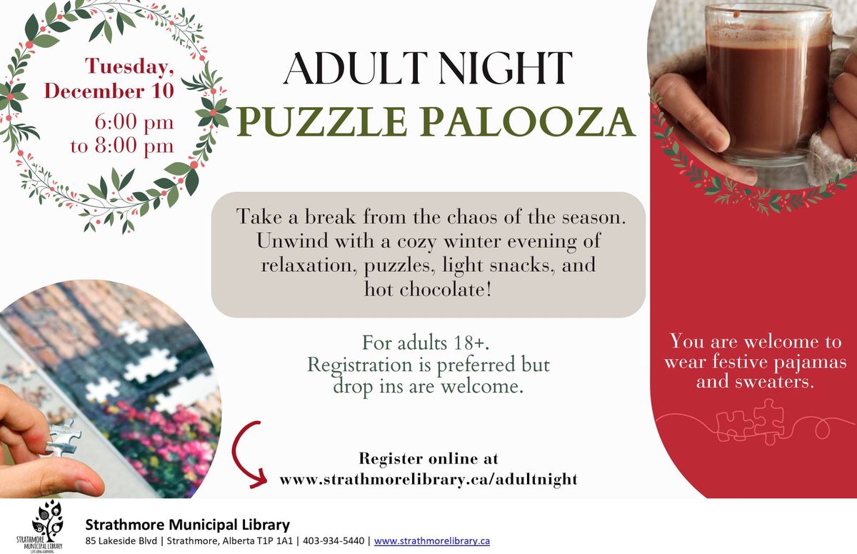 Adult Night: Puzzle Palooza