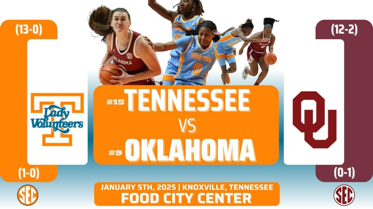 Oklahoma Sooners Vs. Tennessee Lady Vols