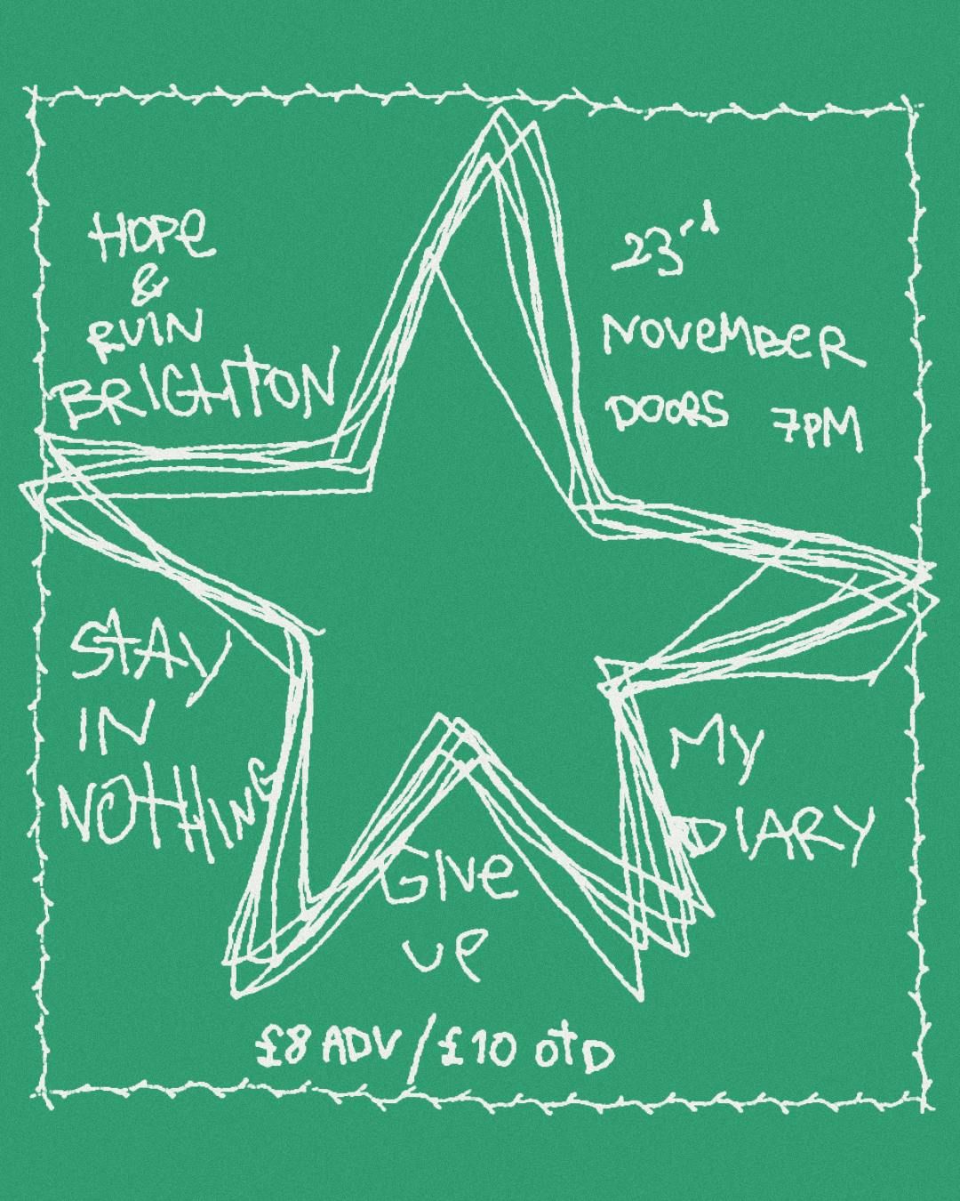 Dead Letter Presents\u2026 Stay In Nothing + Support