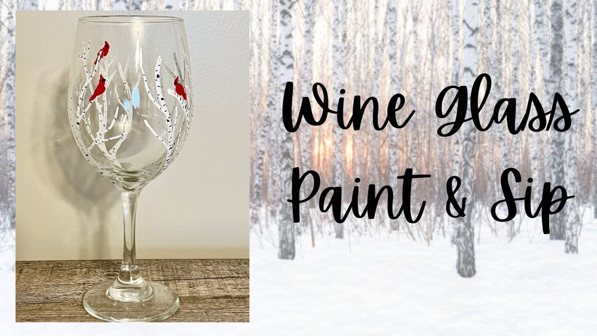 January Wine Glass Paint & Sip at Broken Creek Vineyard