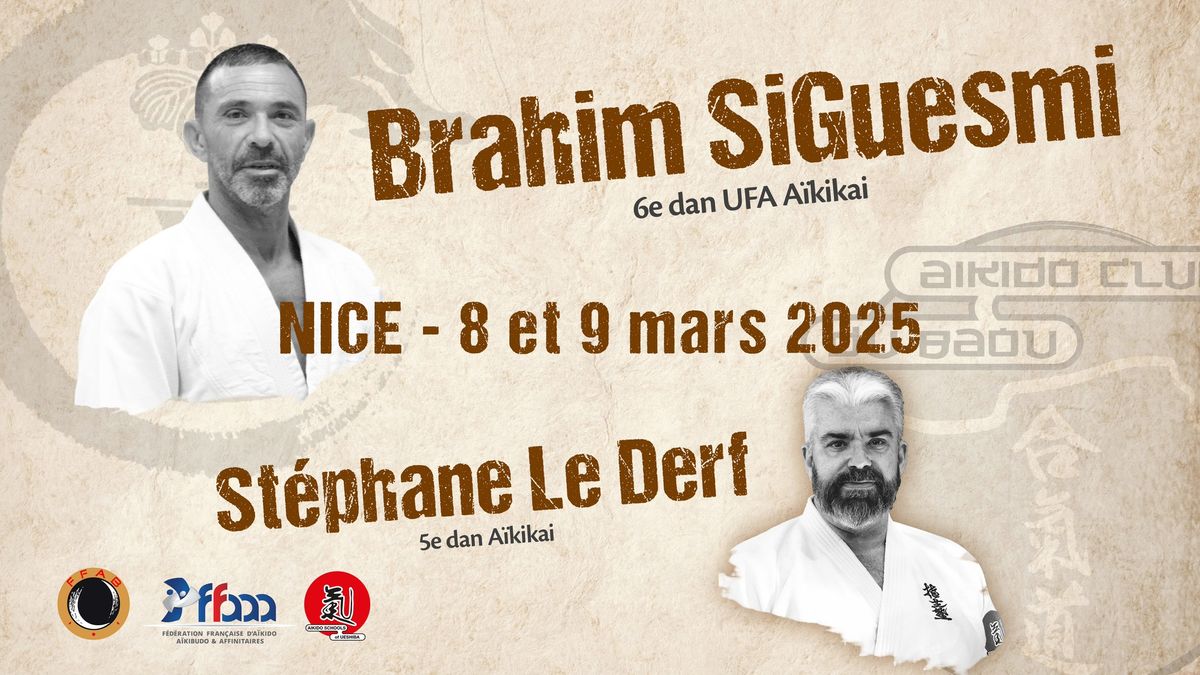 Rencontre d'Aikido - Brahim SiGuesmi & St\u00e9phane Le Derf