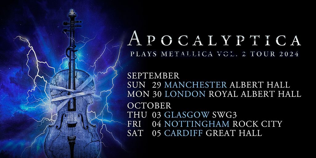 APOCALYPTICA - PLAYS METALLICA VOL. 2 TOUR 2024