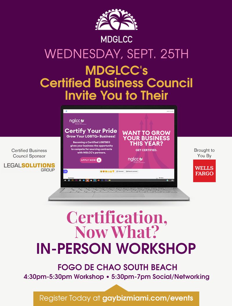 Certified Business Council - Certified, Now What? Workshop