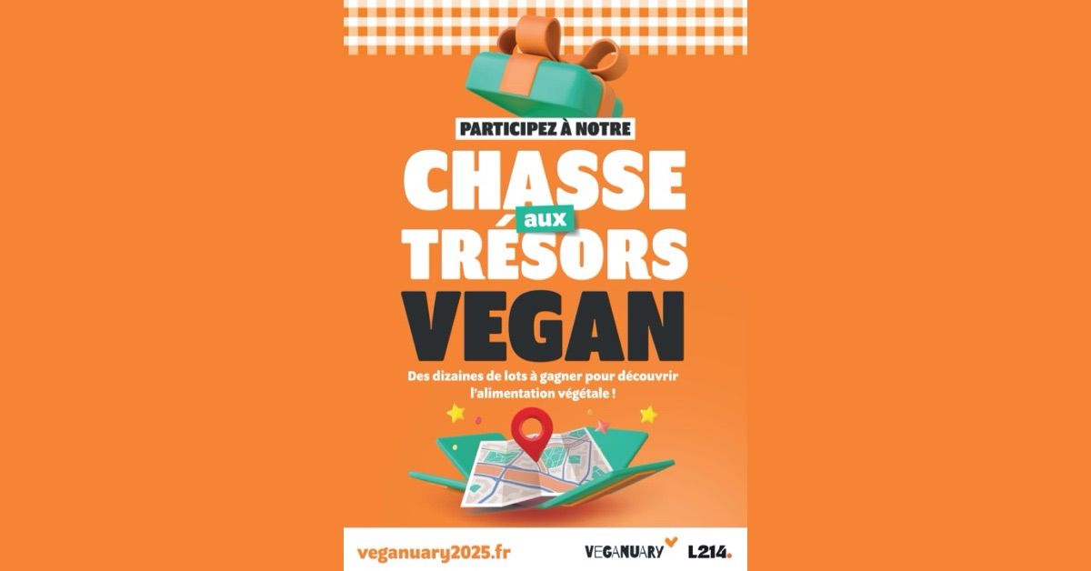 Nantes - Veganuary 2025 : Venez participer \u00e0 la chasse aux tr\u00e9sors