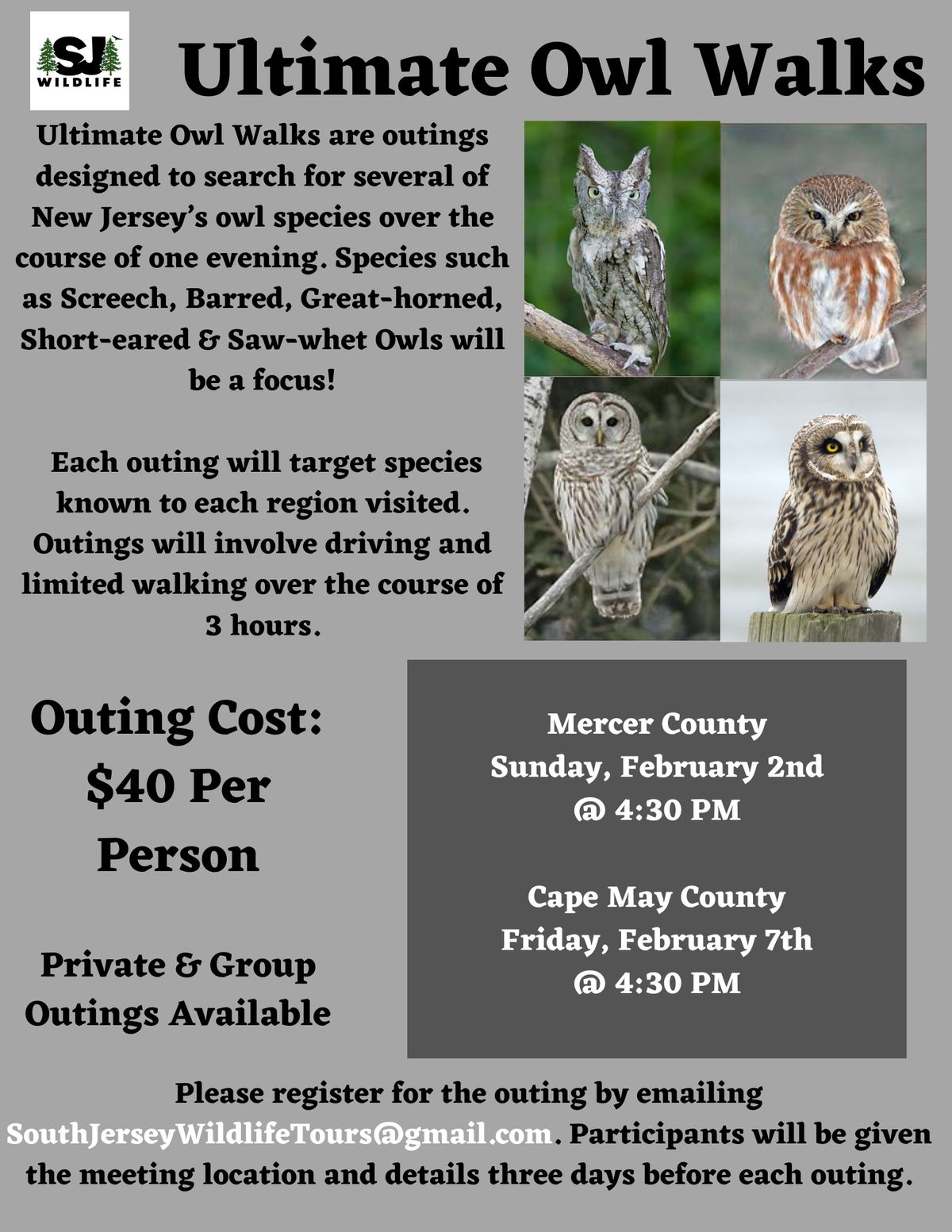 Ultimate Owl Walk - Mercer County