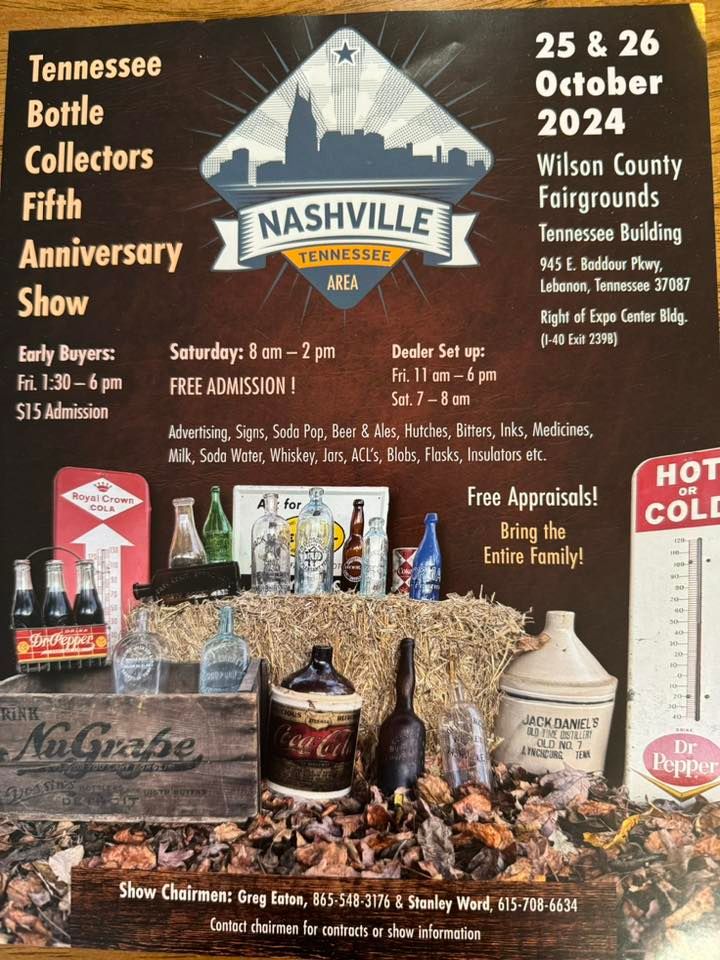 Tennessee Antique bottle & Advertising show 