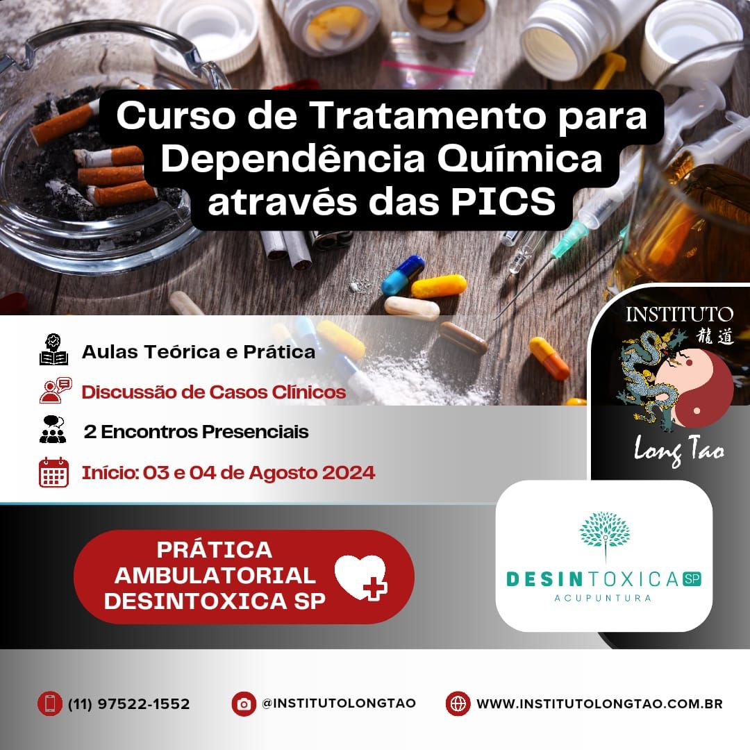 Curso Livre de Tratamento para Depend\u00eancia Qu\u00edmica atrav\u00e9s das PICS - Projeto Desintoxica SP