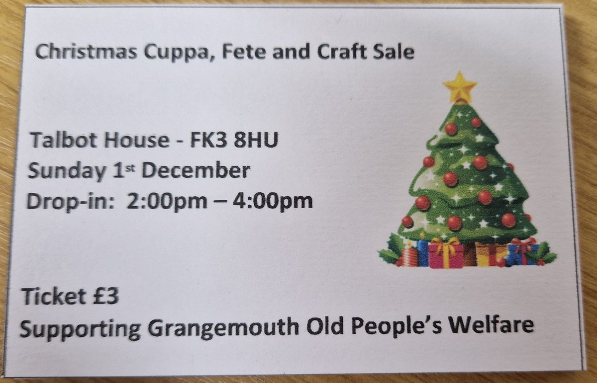 Talbot House Christmas Cuppa, Fete & Craft Sale