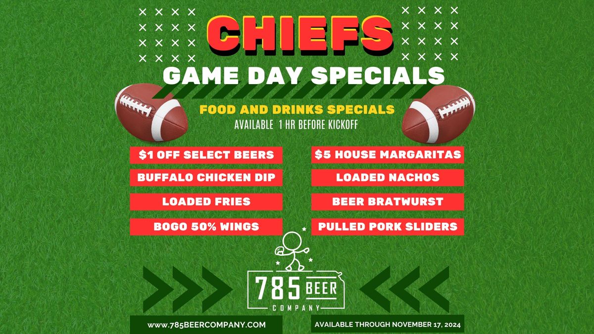 CHIEFS WATCH PARTY AT 785 BEER COMPANY