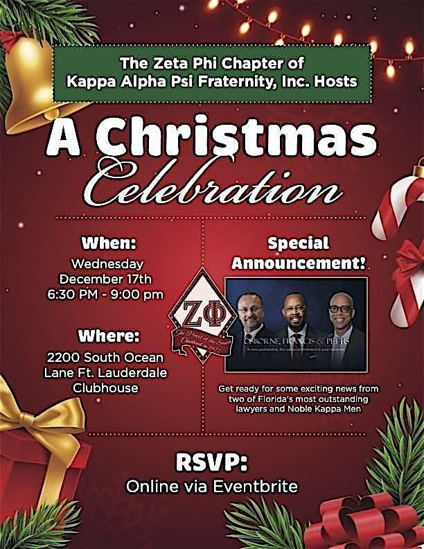 Zeta Phi South Florida Christmas  Celebration