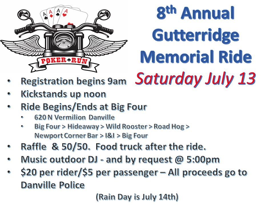 8th Annual Gutterridge Memorial Ride