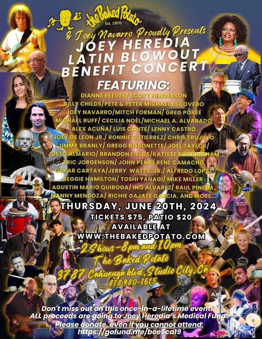 Joey Heredia Latin Blowout benefit concert