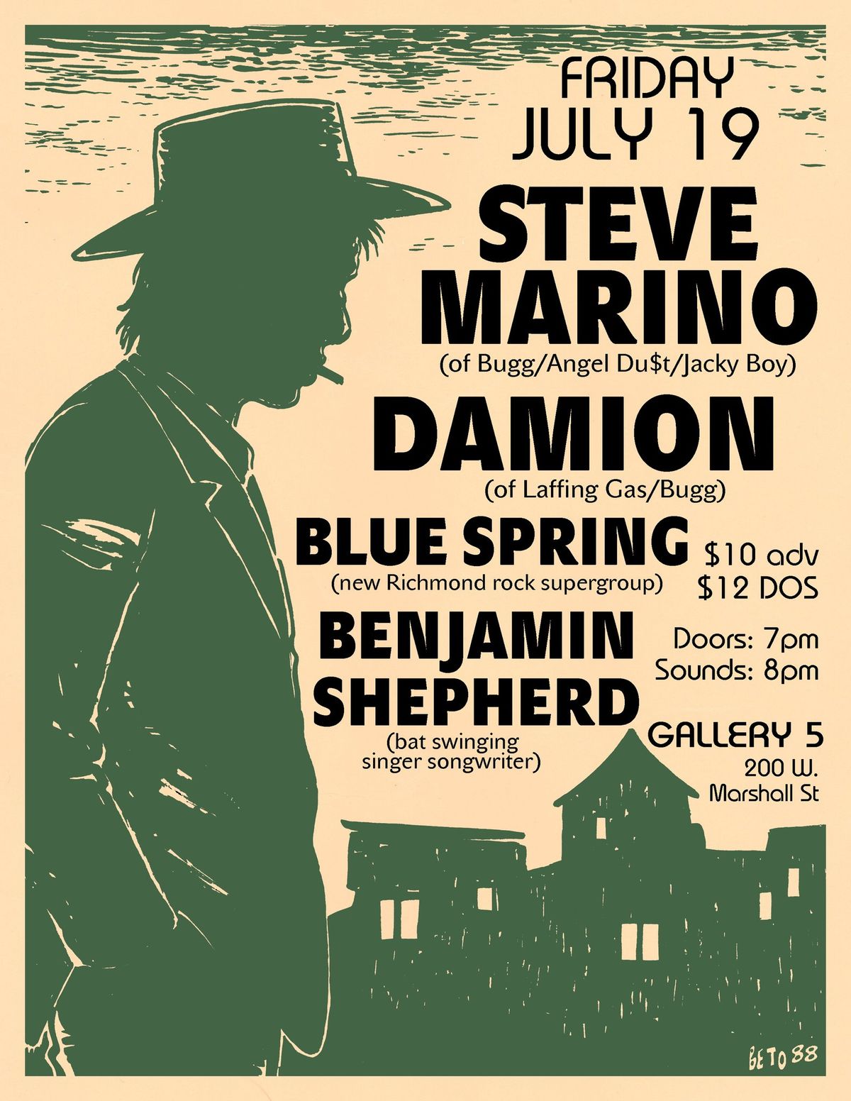 Steve Marino (CA), Damion (IN), Blue Spring (RVA), Benjamin Shepard (RVA)