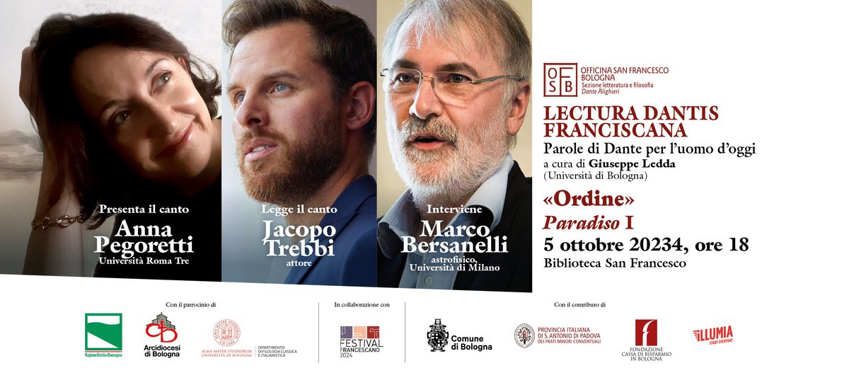 Ordine - Paradiso I, con Anna Pegoretti, Jacopo Trebbi e Marco Bersanelli