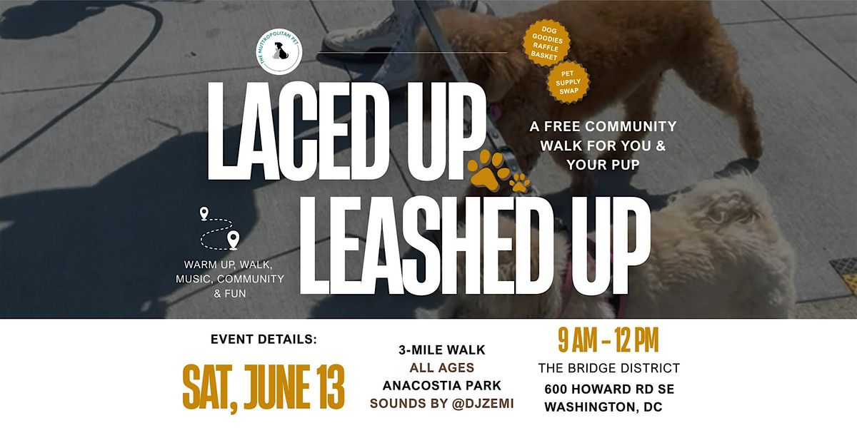 Laced Up, Leashed Up: Free Community Dog Walk