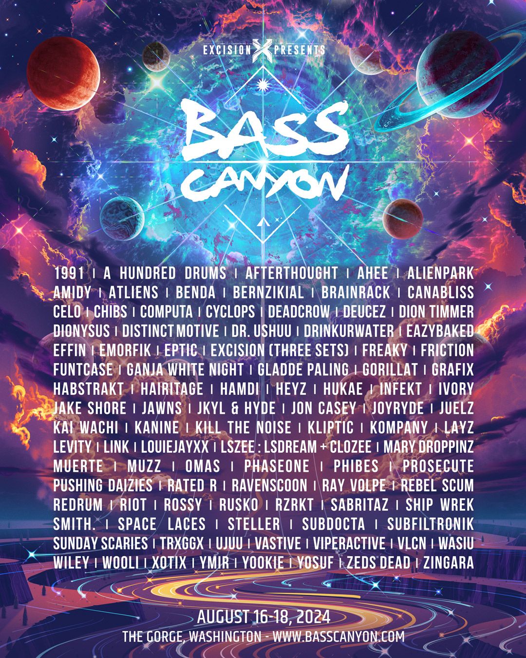 2025 Bass Canyon Festival - Sunday at Gorge Amphitheatre