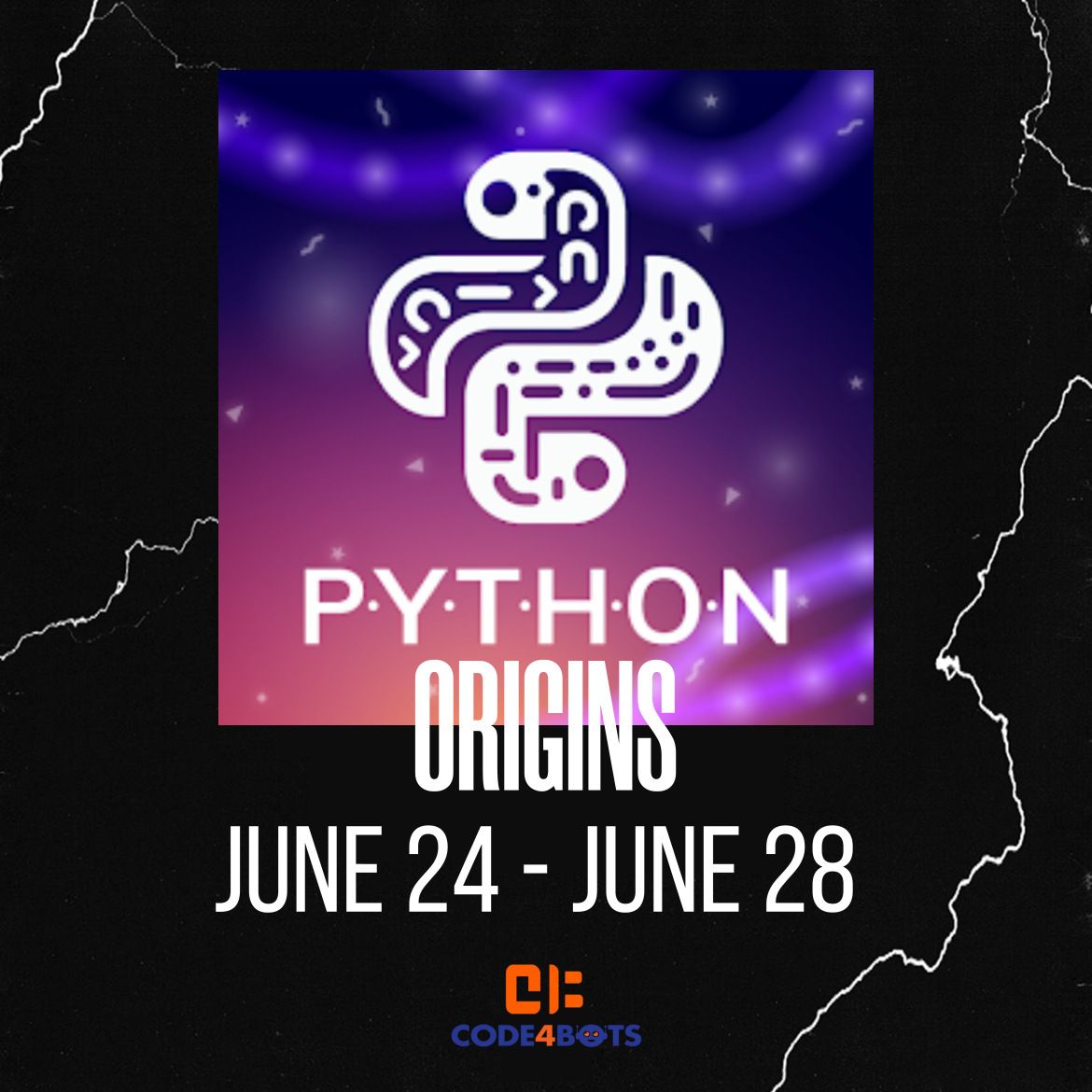 Code4Bots Python Origins Full-Day Summer Camp
