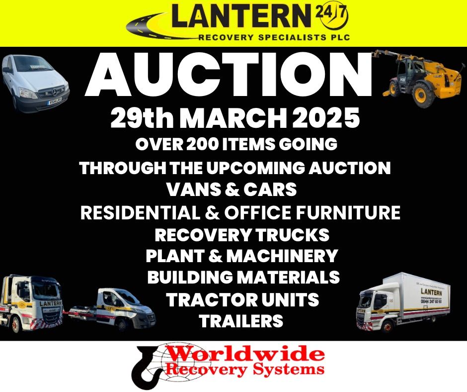 Lantern Recovery Specialists PLC\/Worldwide Recovery Systems Ltd Auction