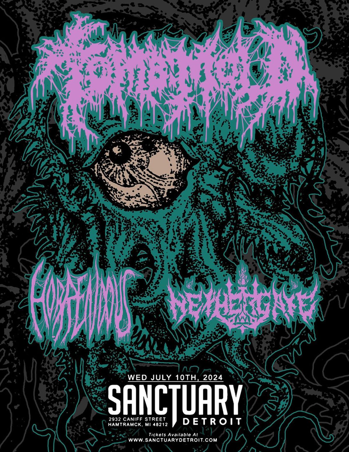 Tomb Mold, Horrendous, Nethergate at The Sanctuary 7\/10