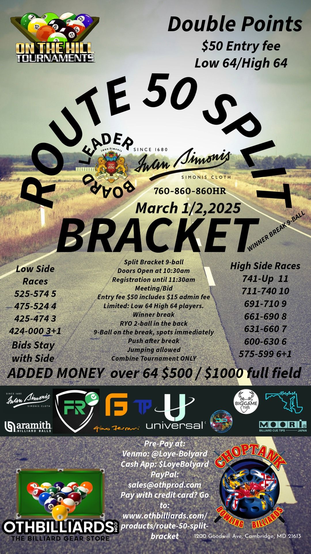 Route 50 Split Bracket