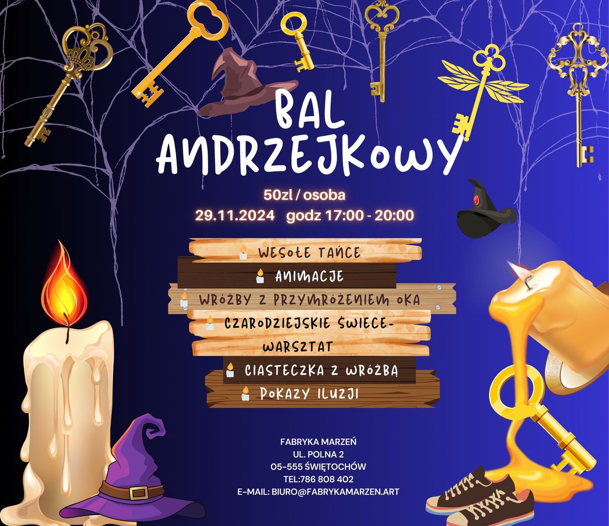 Bal Andrzejkowy w Fabryce Marze\u0144