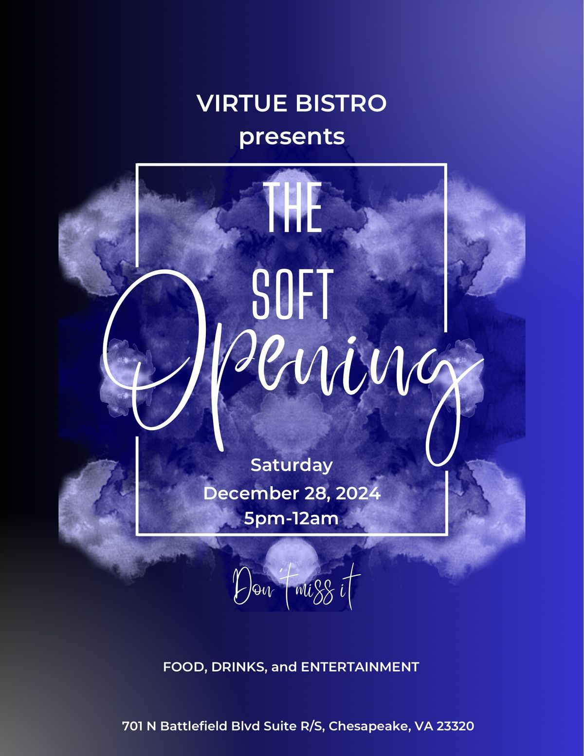 Celebrate with Us at Virtue Bistro