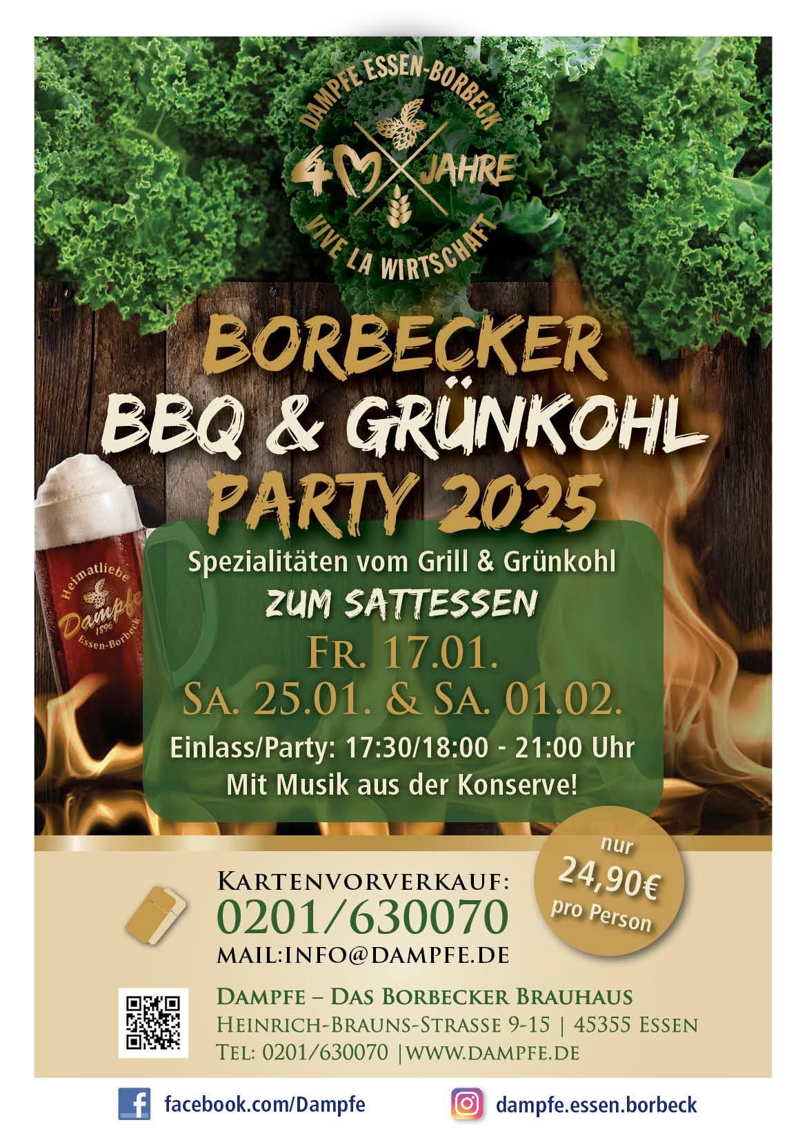 Borbecker BBQ & Gr\u00fcnkohl-Party - 3. Termin