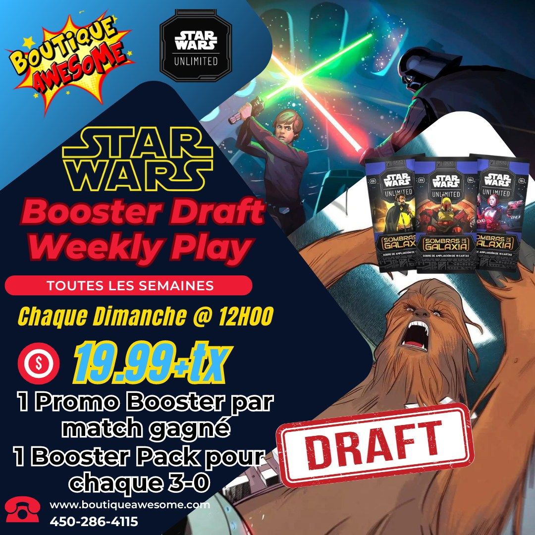 Awesome Sunday Star Wars Unlimited Draft!