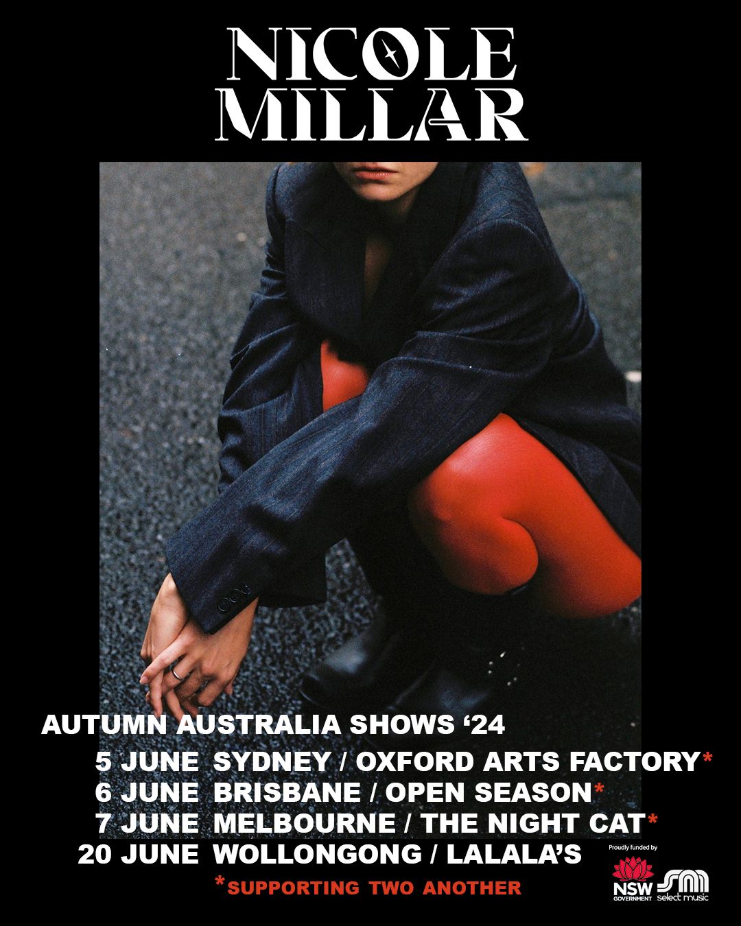 Nicole Millar in Wollongong + Special Guests