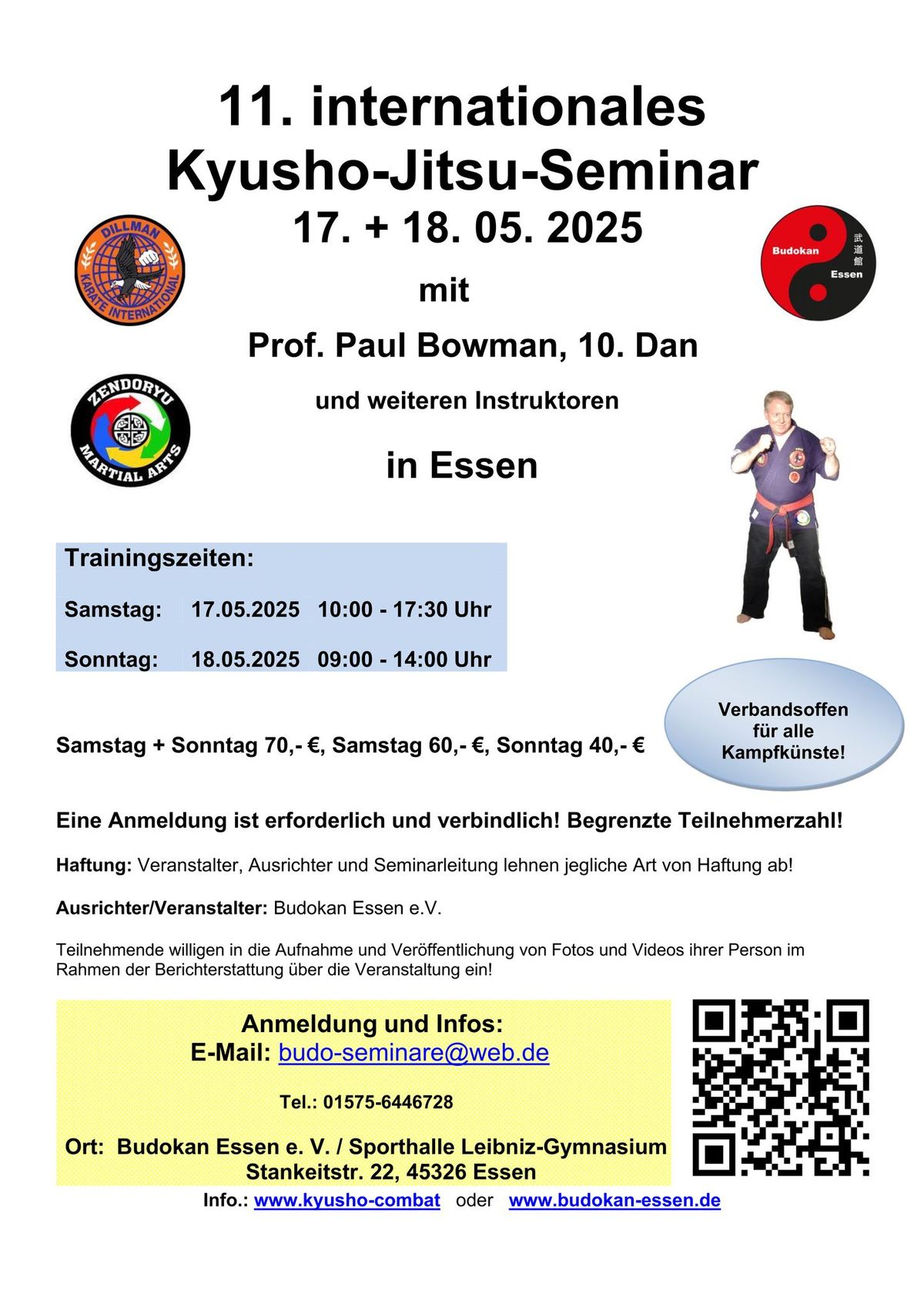 Internationales Kyusho-Jitsu-Seminar mit Prof. Paul Bowman