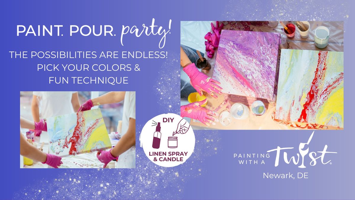 Paint & Sip - Twisted Tuesday: Paint Pour Workshop $5 Off