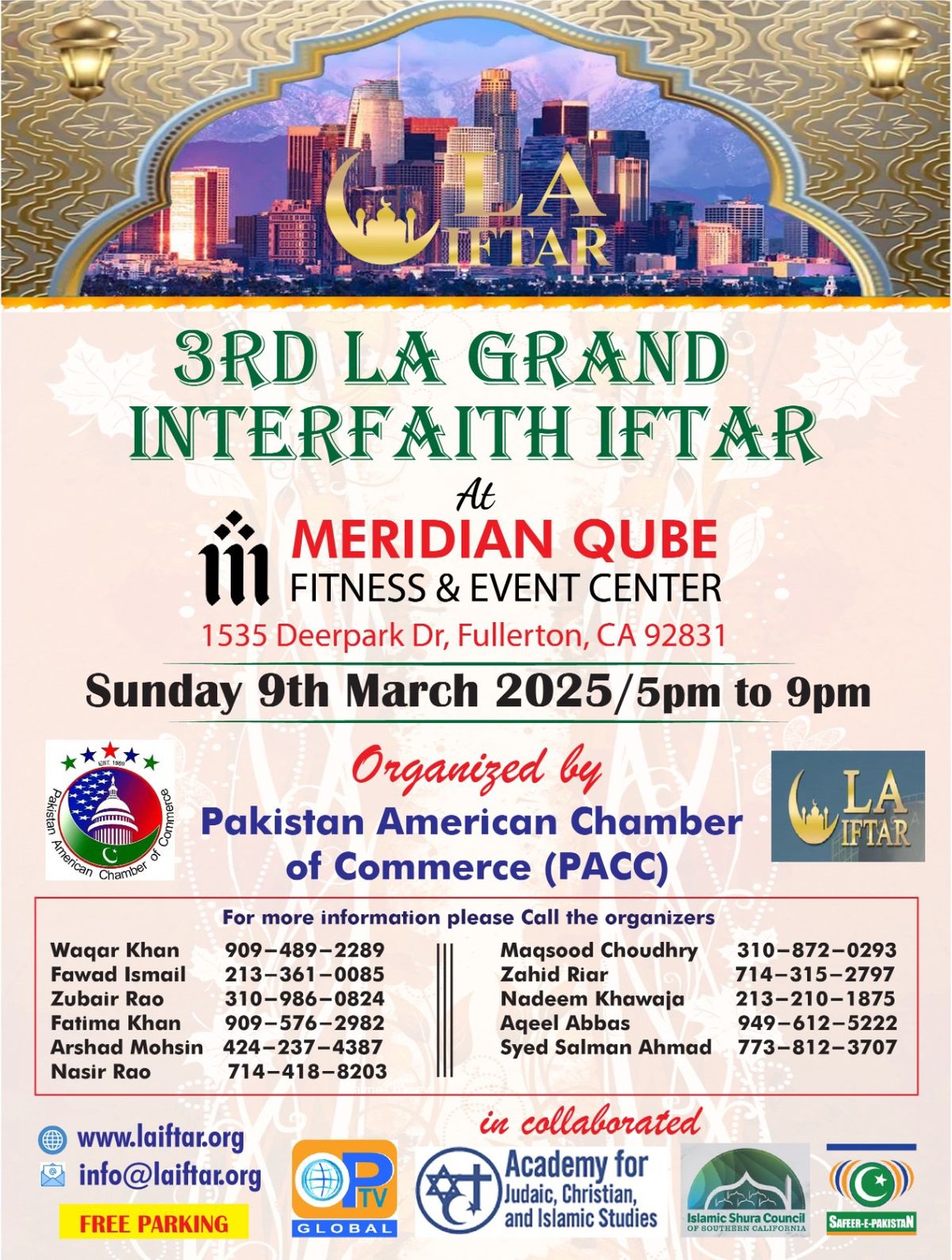 3rd LA GRAND INTERFAITH IFTAR