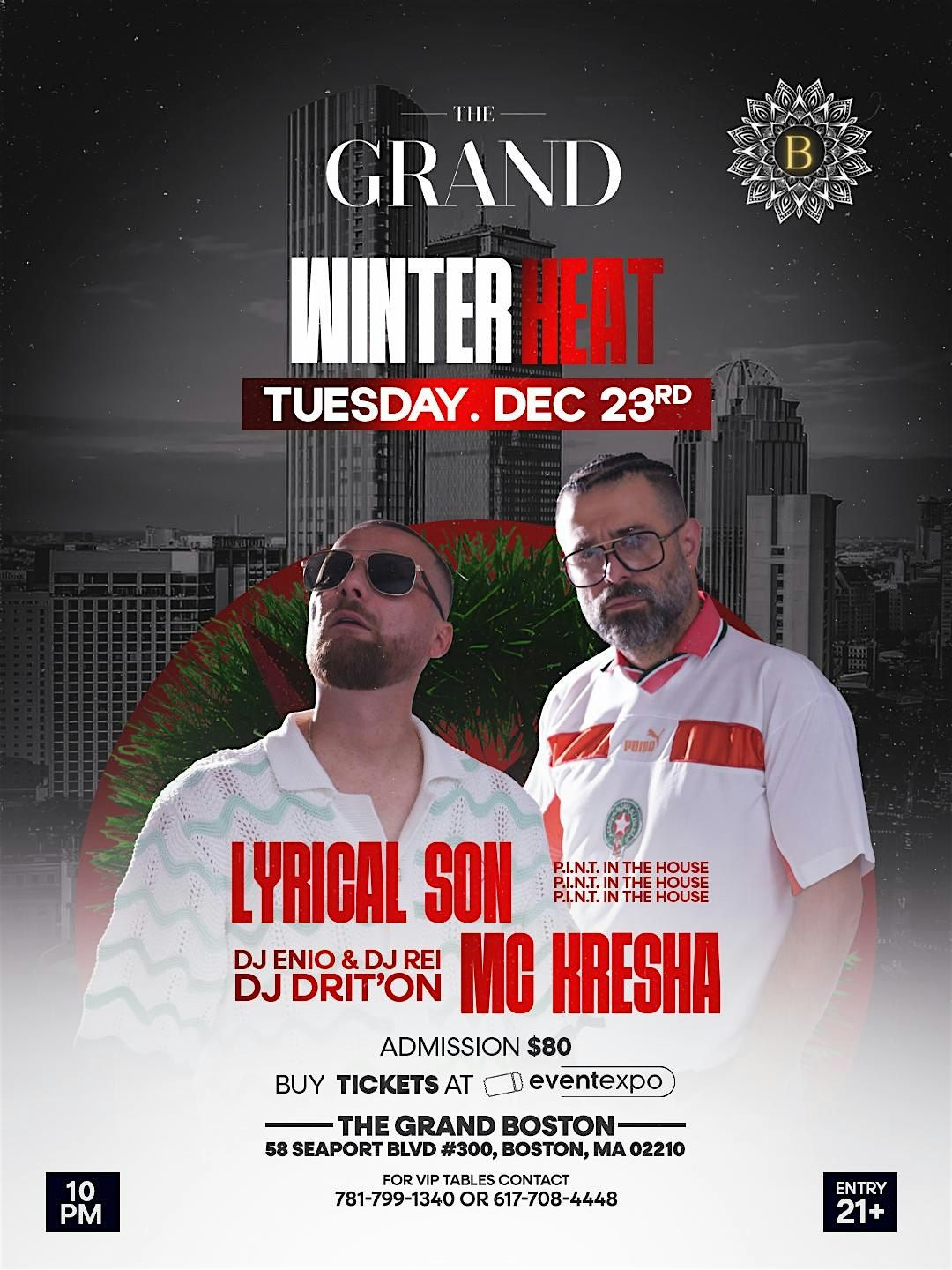 WINTER HEAT - McKresha ft Lyrical Son @The Grand Boston