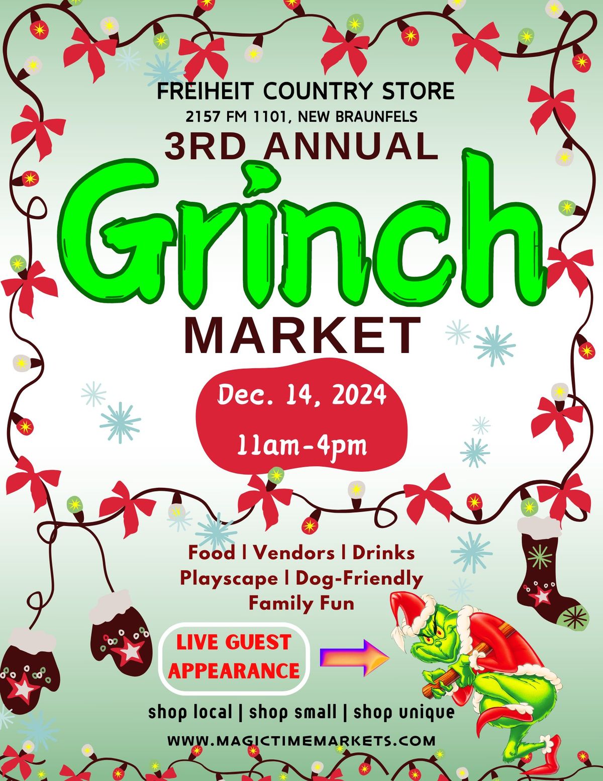 3rd Annual Grinch Market at Freiheit