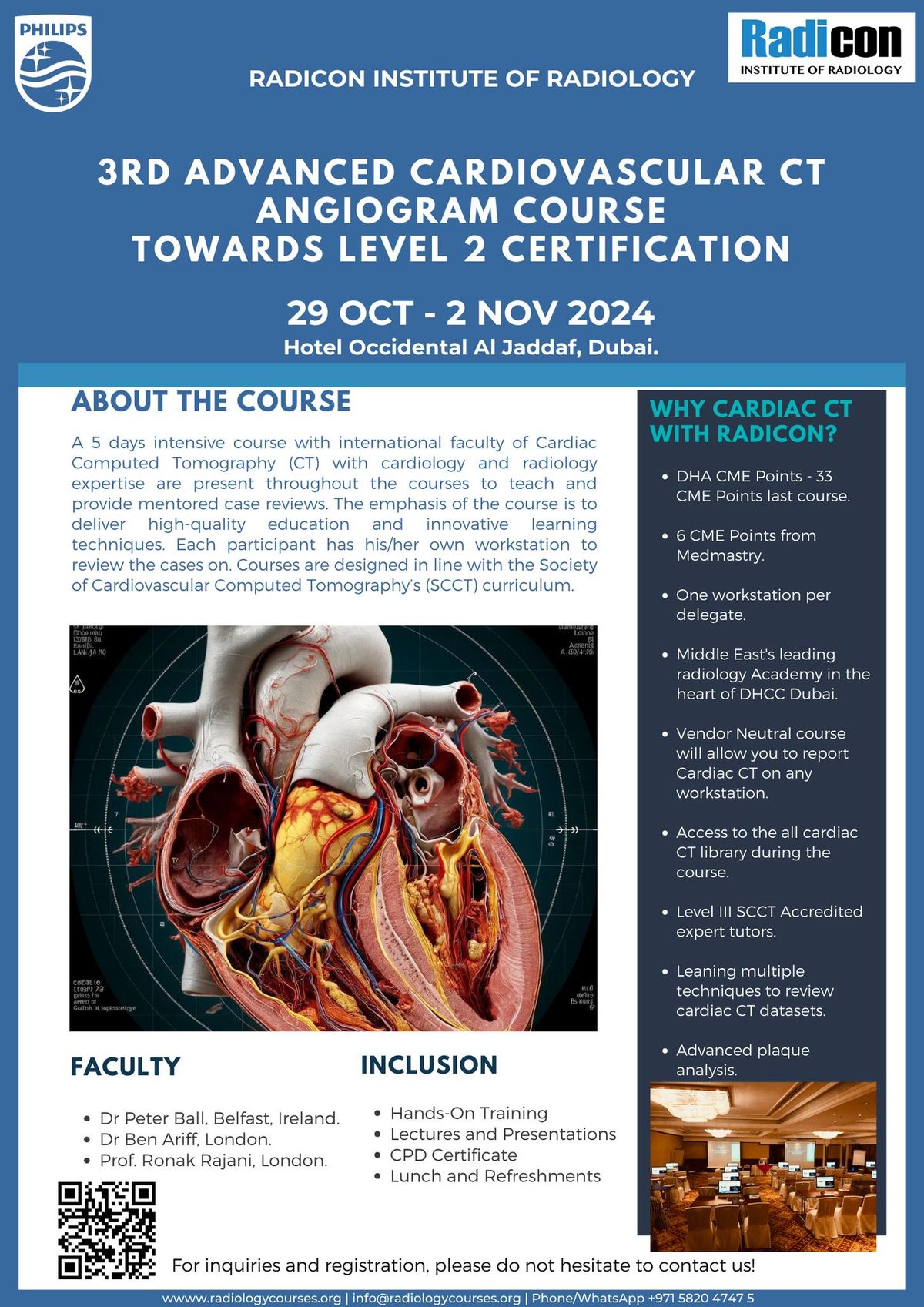 Advanced Cardiac CT Angiogram Course towards level II