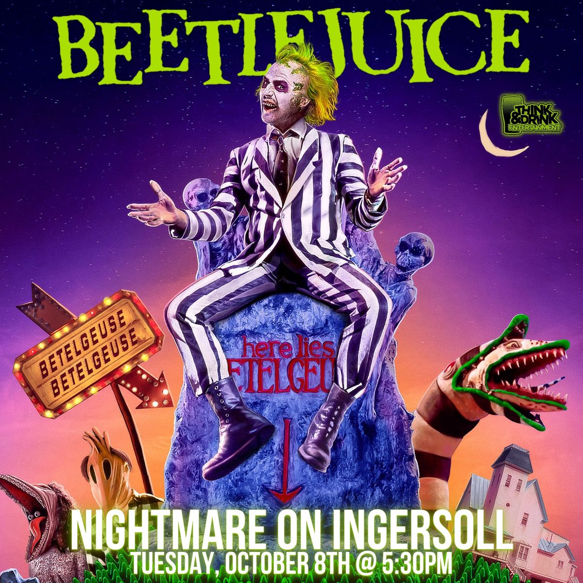 Beetlejuice Trivia @ Nightmare On Ingersoll (Des Moines, IA) \/ Tuesday, October 8th @ 5:30pm