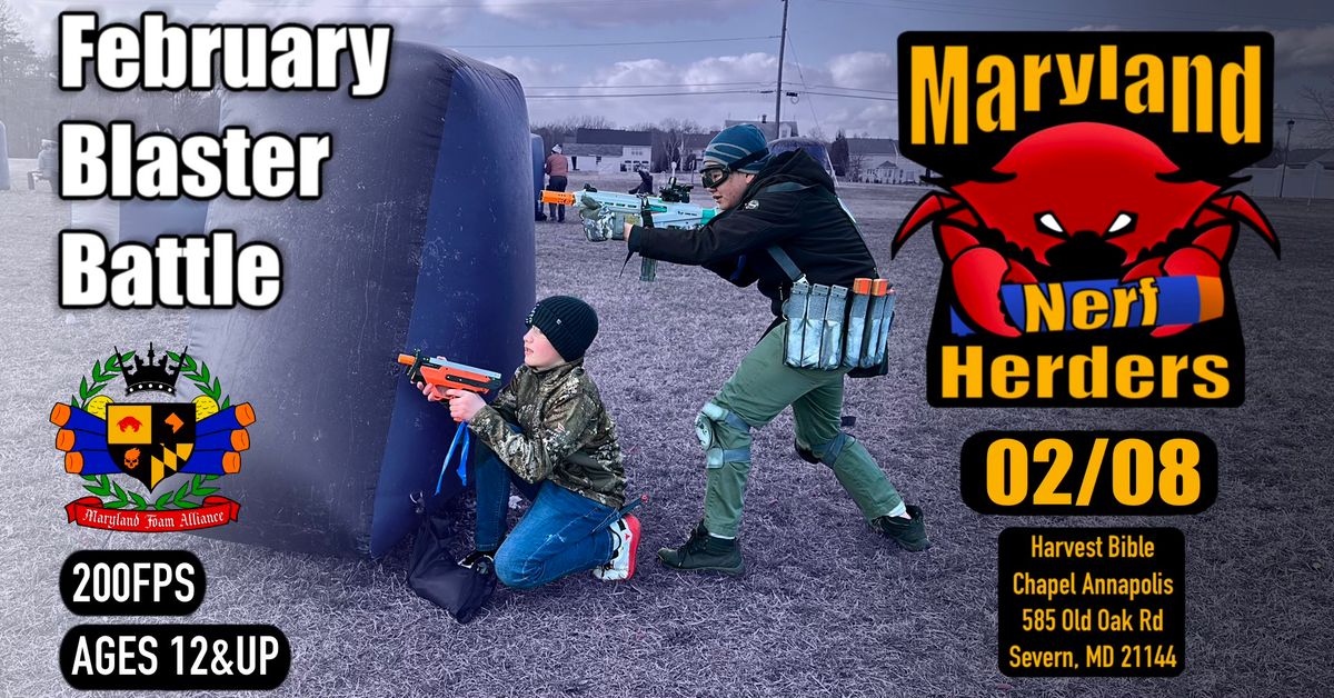 Maryland Nerf Herders 2025 February Blaster Battle!